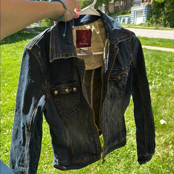 Baby Phat Jackets & Blazers - Baby Phat Red and Black Label Denim Jacket